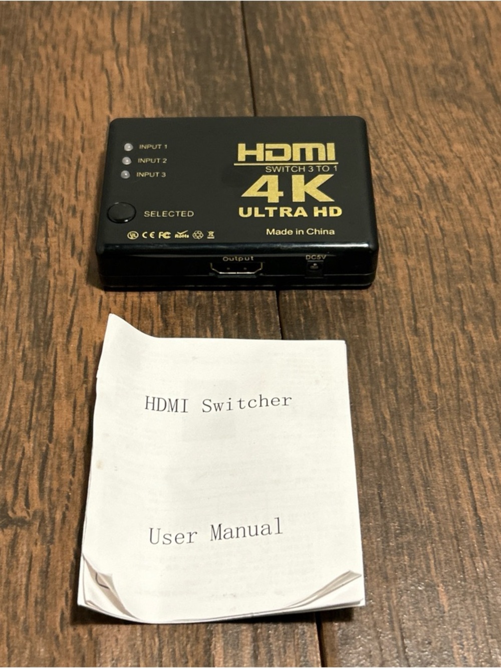 4K HDMI 3 Ports to 1 Switch Hub Full HD Ultra HD DVD HDTV Xbox PS3 PS4 Computer